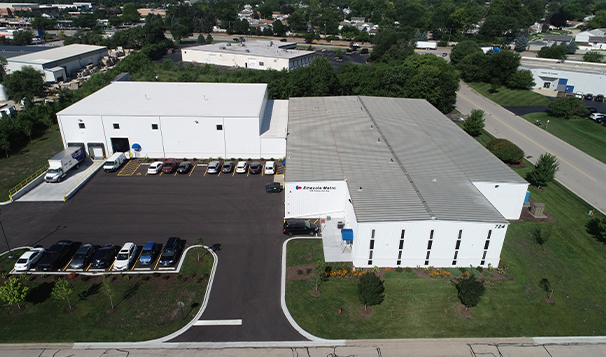 Emecole Metro Facility Expansion Completed, Front Aerial View
